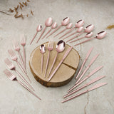 Berlinger Haus 24-Piece Stainless Steel Cutlery Set - Rose Gold
