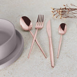 Berlinger Haus 24-Piece Stainless Steel Cutlery Set - Rose Gold