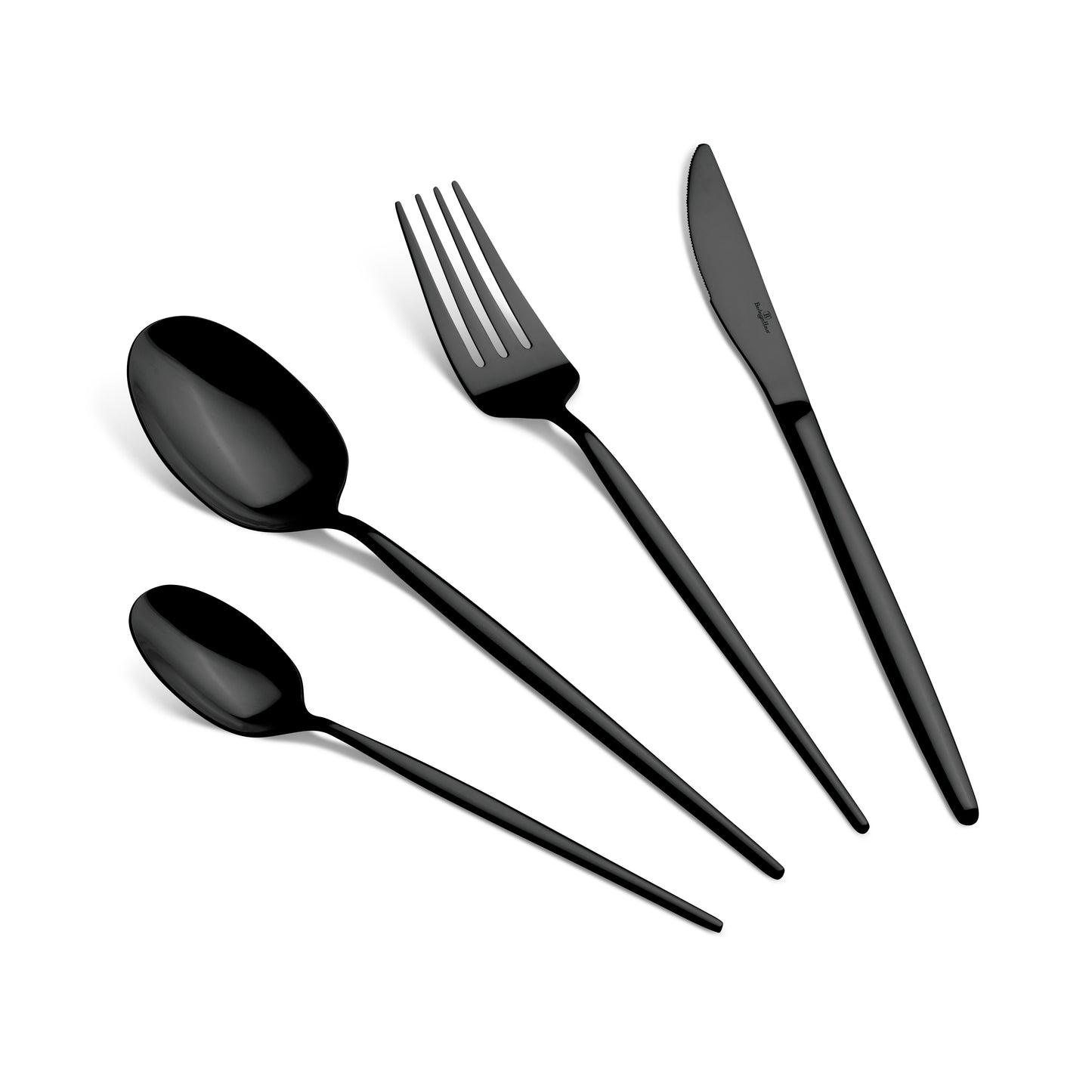 Berlinger Haus 24-Piece Cutlery Set – Mirror Black