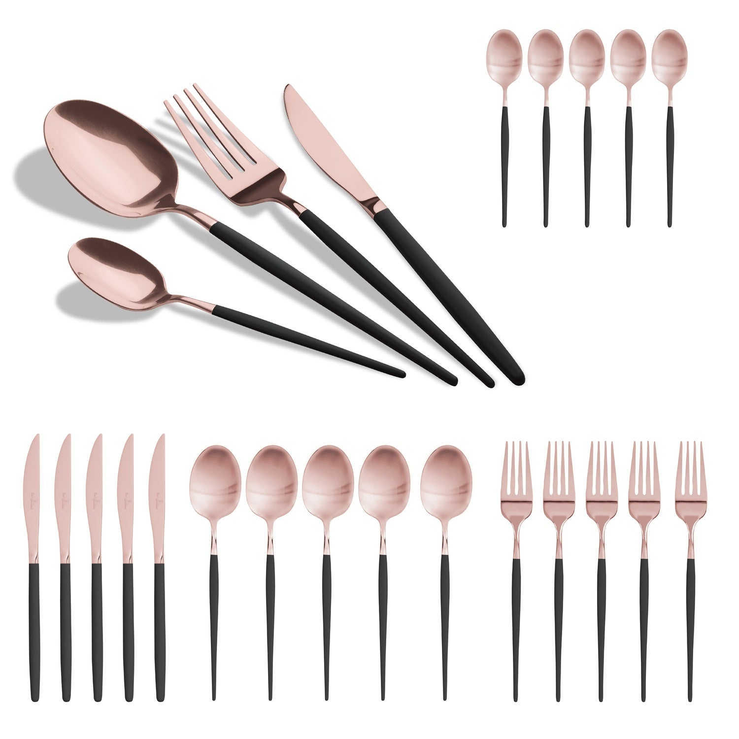 Berlinger Haus 24-Piece Cutlery Set – Black Rose