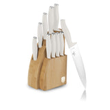 Berlinger Haus 10-Piece Stainless Steel Knife Set with Bamboo Stand – Sahara