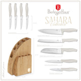 Berlinger Haus 10-Piece Stainless Steel Knife Set with Bamboo Stand – Sahara
