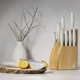 Berlinger Haus 10-Piece Stainless Steel Knife Set with Bamboo Stand – Sahara