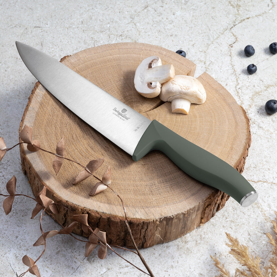 Berlinger Haus 6-Piece Stainless Steel Knife Set – Matt Green