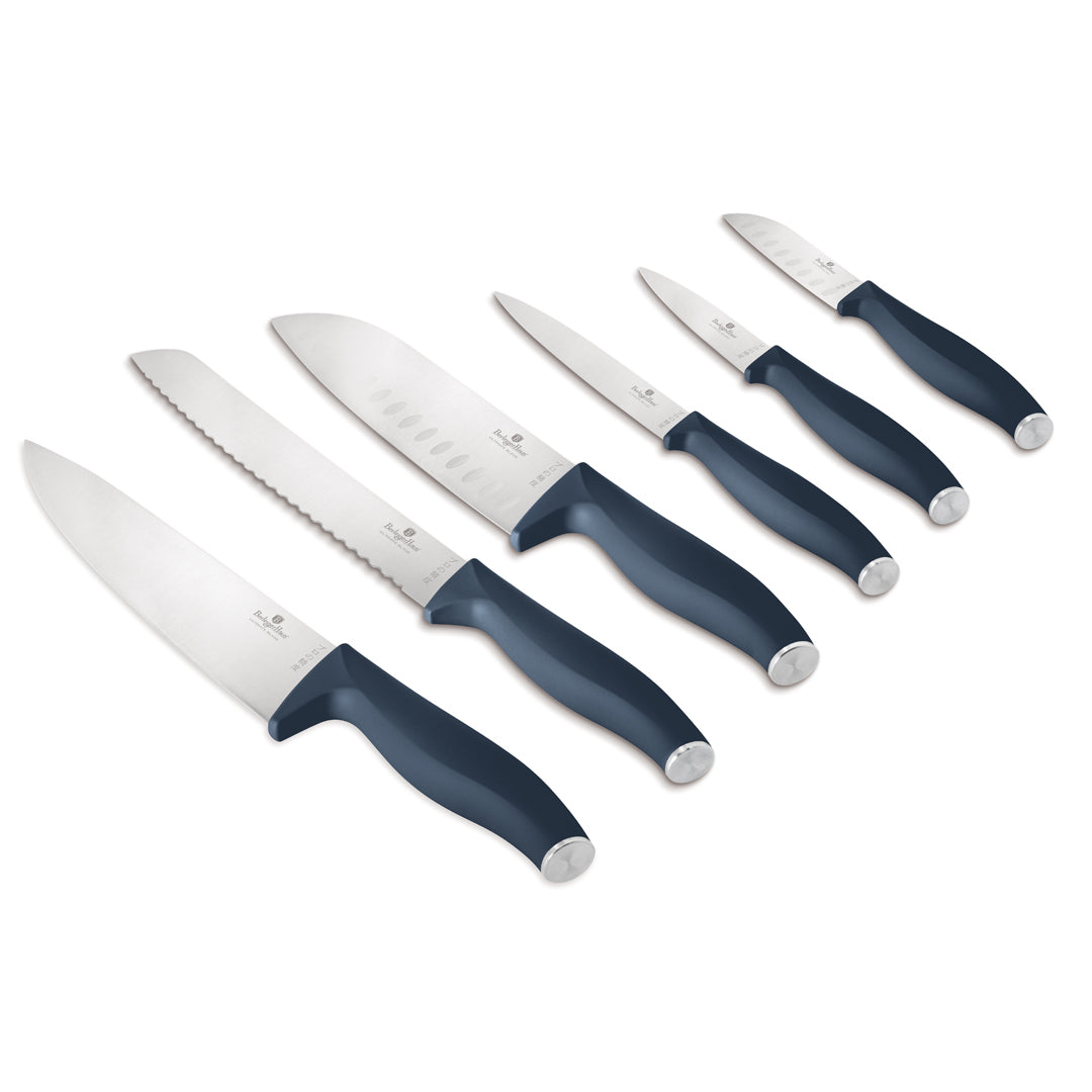 Berlinger Haus 6-Piece Stainless Steel Knife Set -Deep Sea