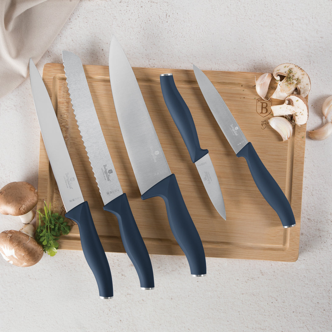 Berlinger Haus 6-Piece Stainless Steel Knife Set -Deep Sea