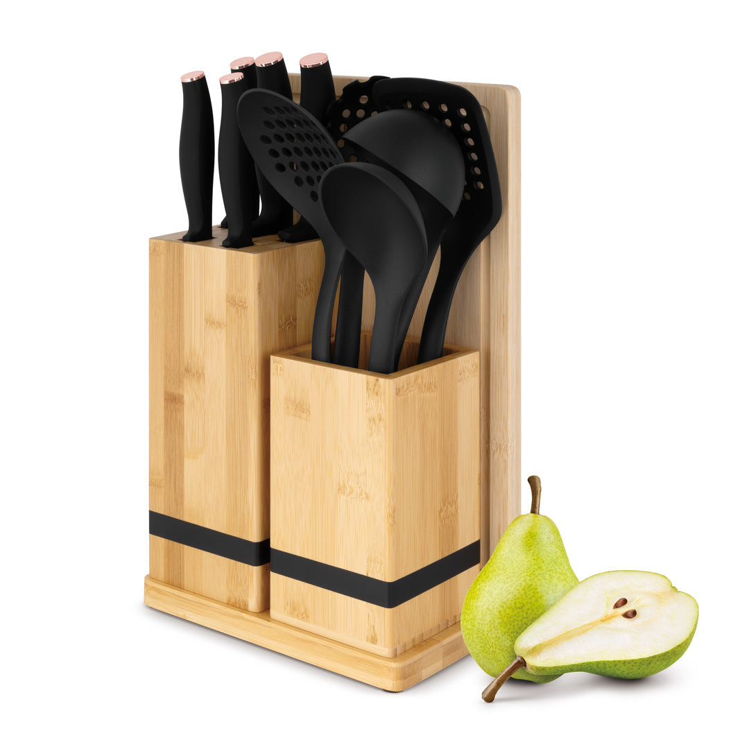 Berlinger Haus 12-Piece Kitchen Organiser Set with Wooden Stand