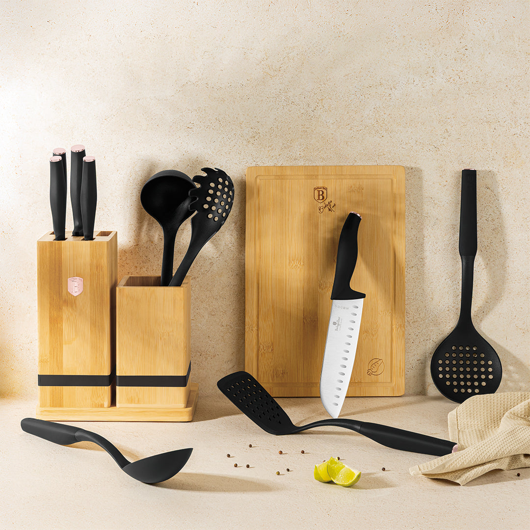 Berlinger Haus 12-Piece Kitchen Organiser Set with Wooden Stand