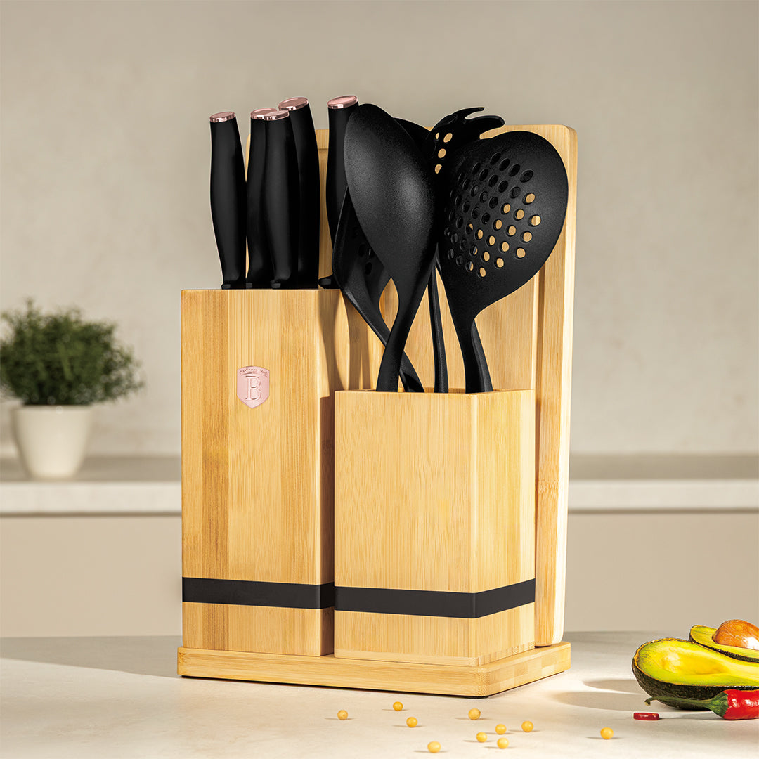 Berlinger Haus 12-Piece Kitchen Organiser Set with Wooden Stand