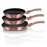 Berlinger Haus 3 pcs frypan set, I-Rose Edition