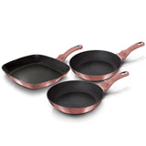 Berlinger Haus 3 pcs frypan set, I-Rose Edition