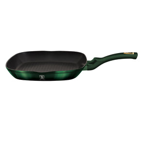 Berlinger Haus 28cm Titanium Coating Grill Pan - Emerald Edition