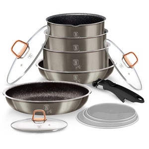 Berlinger Haus 12-Piece Titan Non-Stick Coating Cookware Set - Moonlight