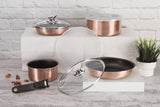 Berlinger Haus 8-Piece Marble Coating Cookware Set - Rose Gold Edition