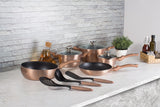 Berlinger Haus 11-Piece Marble Coating Cookware Set - Rose Gold Metallic Line