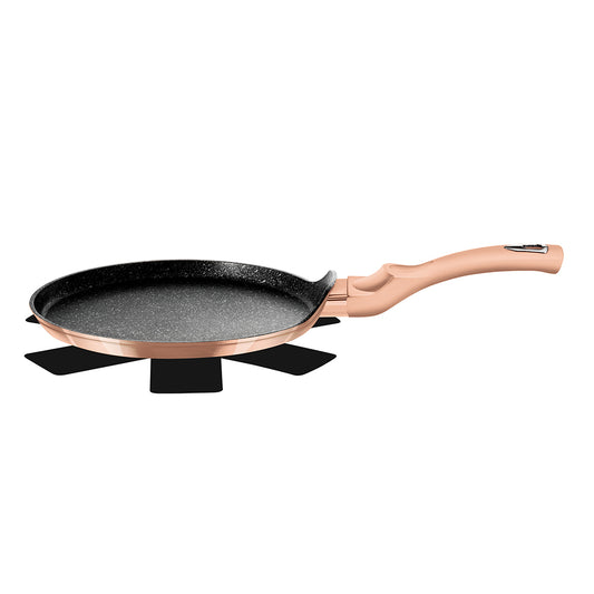 Berlinger Haus 28cm Marble Coating Pancake Pan - Rose Gold Metallic