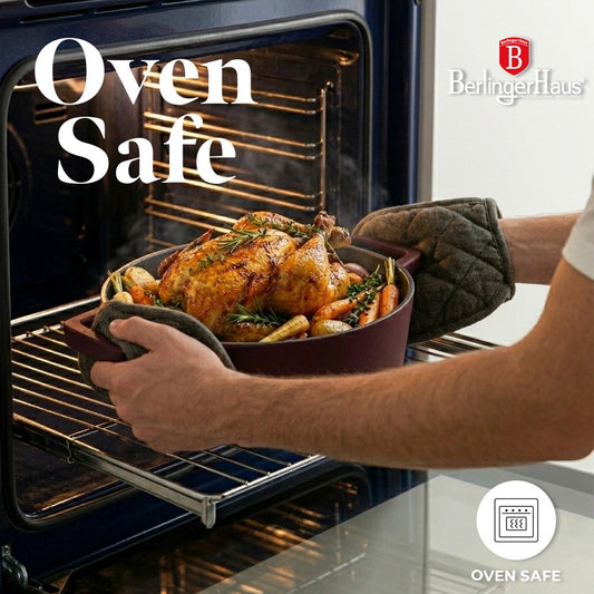 Berlinger Haus 26cm Cast Iron Shallow Pot - Leonardo