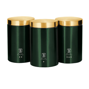 Berlinger Haus 3 Piece Premium Canister Set - Emerald