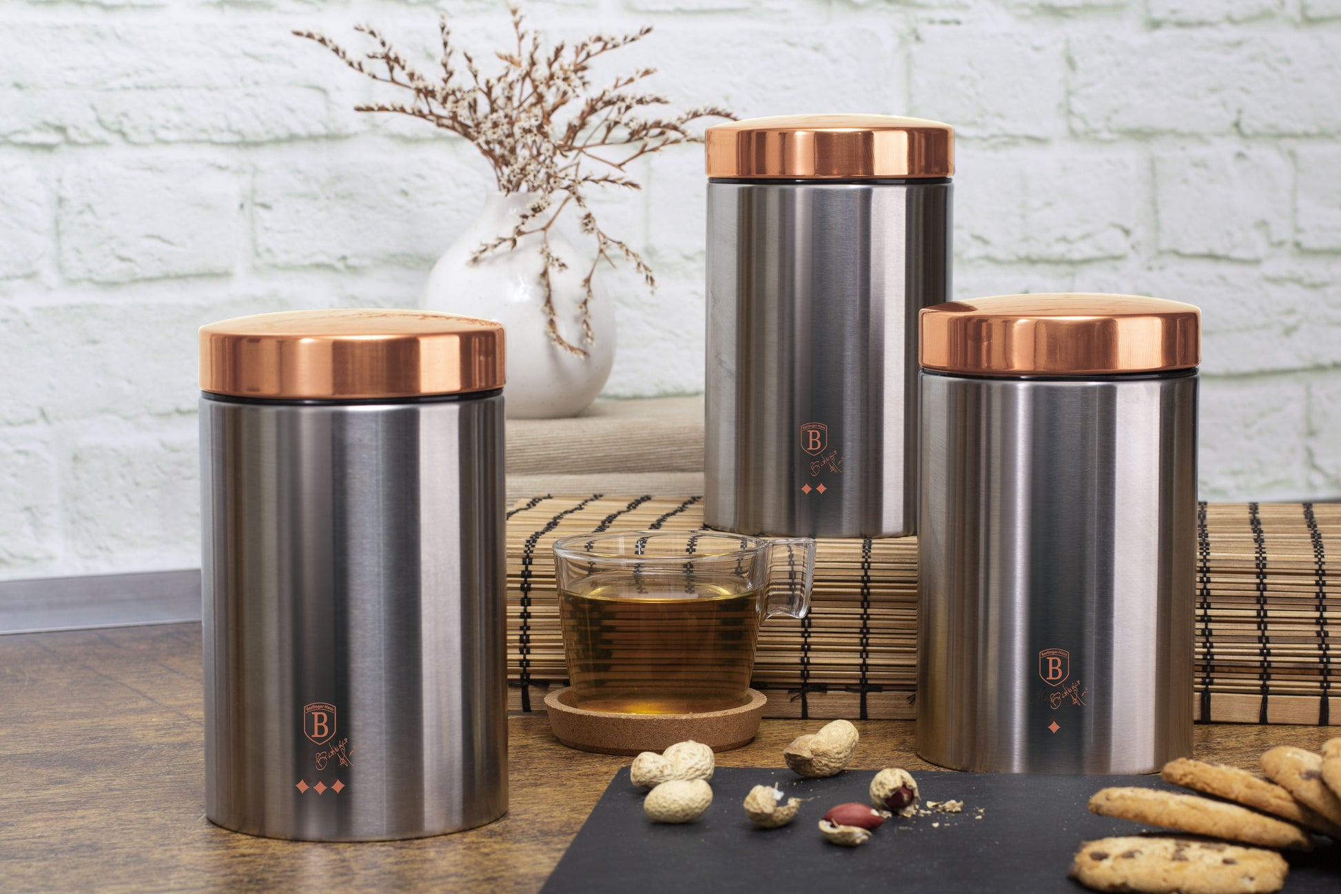 Berlinger Haus 3-Piece Premium Canister Set - Moonlight Edition