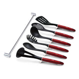 Berlinger Haus 7-Piece Non-Stick Kitchen Utensils Set - Burgundy Metallic