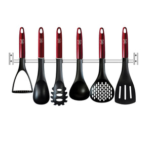 Berlinger Haus 7-Piece Non-Stick Kitchen Utensils Set - Burgundy Metallic