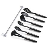 Berlinger Haus 7-Piece Non-Stick Kitchen Utensils with Hanger - Carbon Pro