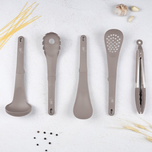 Berlinger Haus 5-Piece Kitchen Tool Set – Taupe