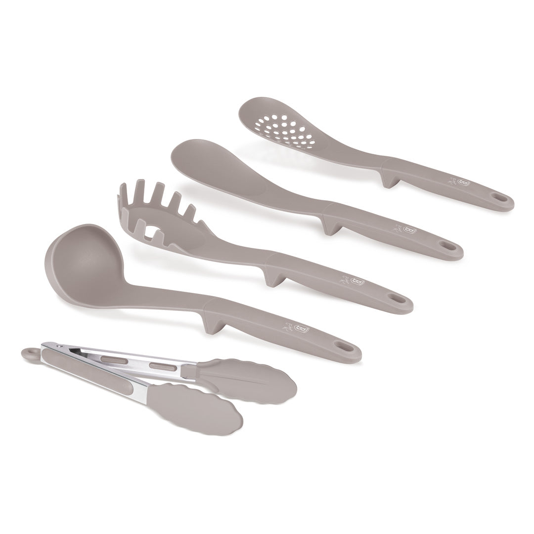 Berlinger Haus 5-Piece Kitchen Tool Set – Taupe