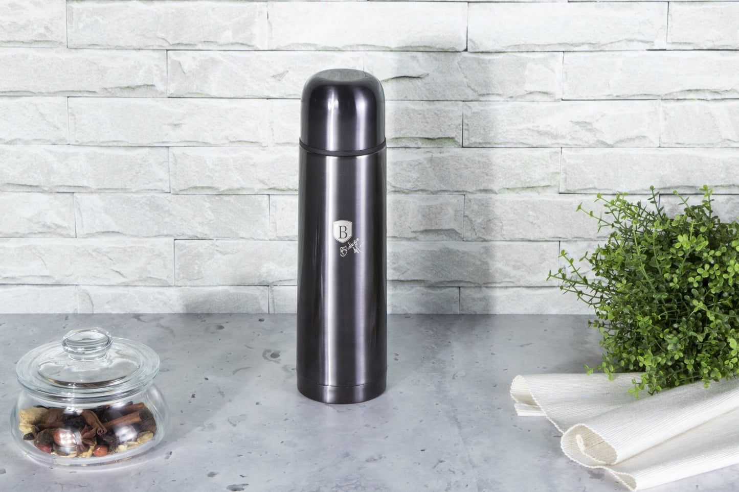Berlinger Haus 500ml Stainless Steel Thick WalledVacuum Flask - Black