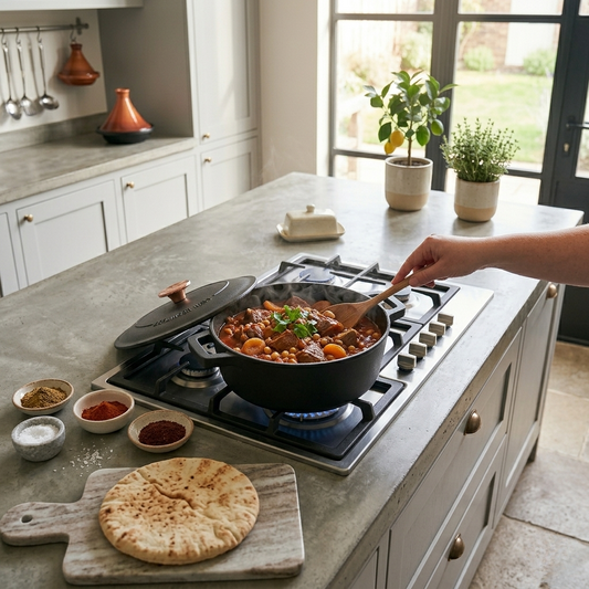 Berlinger Haus 26cm Cast Iron Shallow Pot - Matt Black
