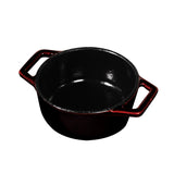 Berlinger Haus 10cm Enamel Coating Oven Safe Mini Pot - Burgundy Metallic