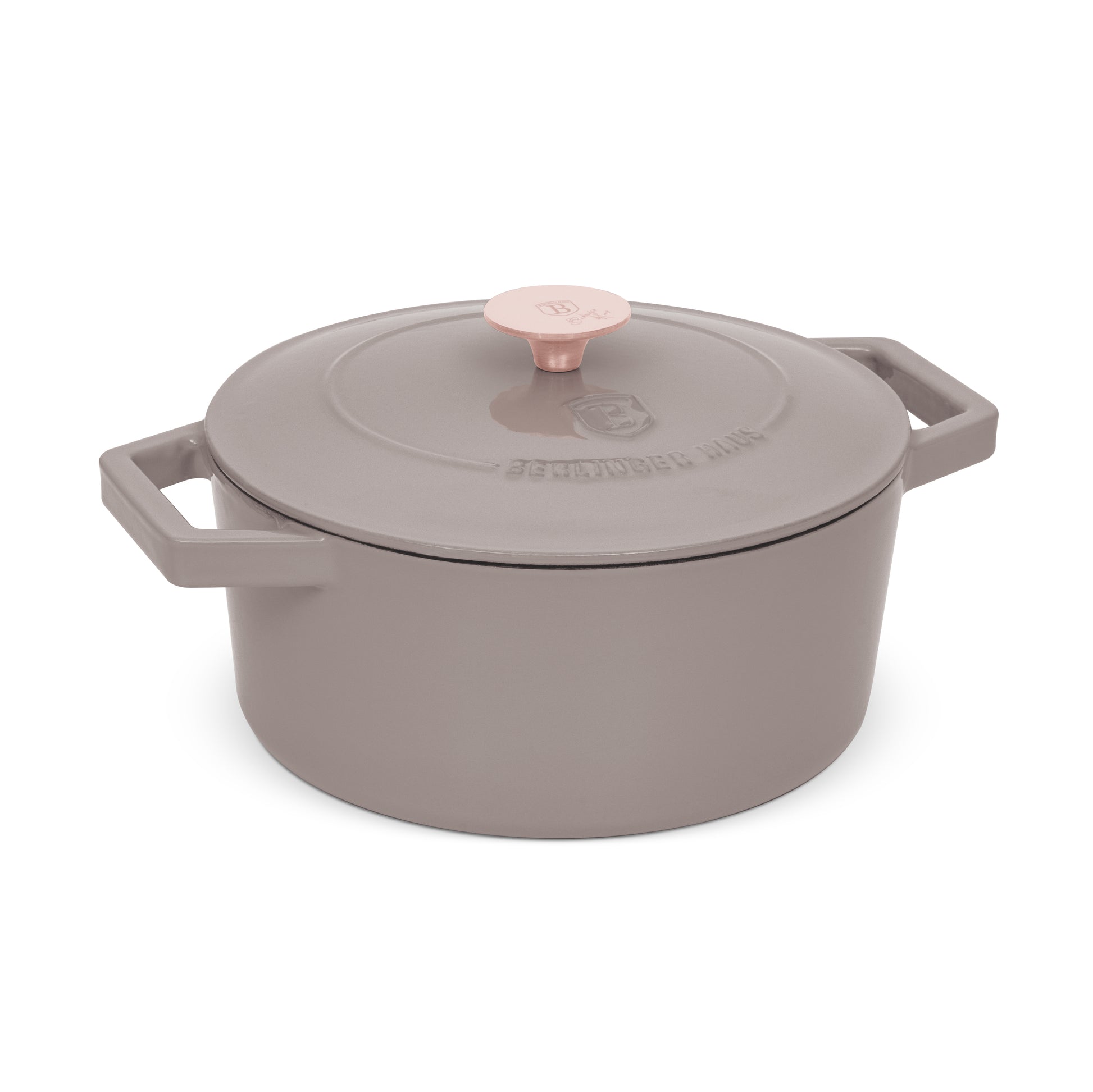 Berlinger Haus 24cm Cast Iron Casserole – Taupe