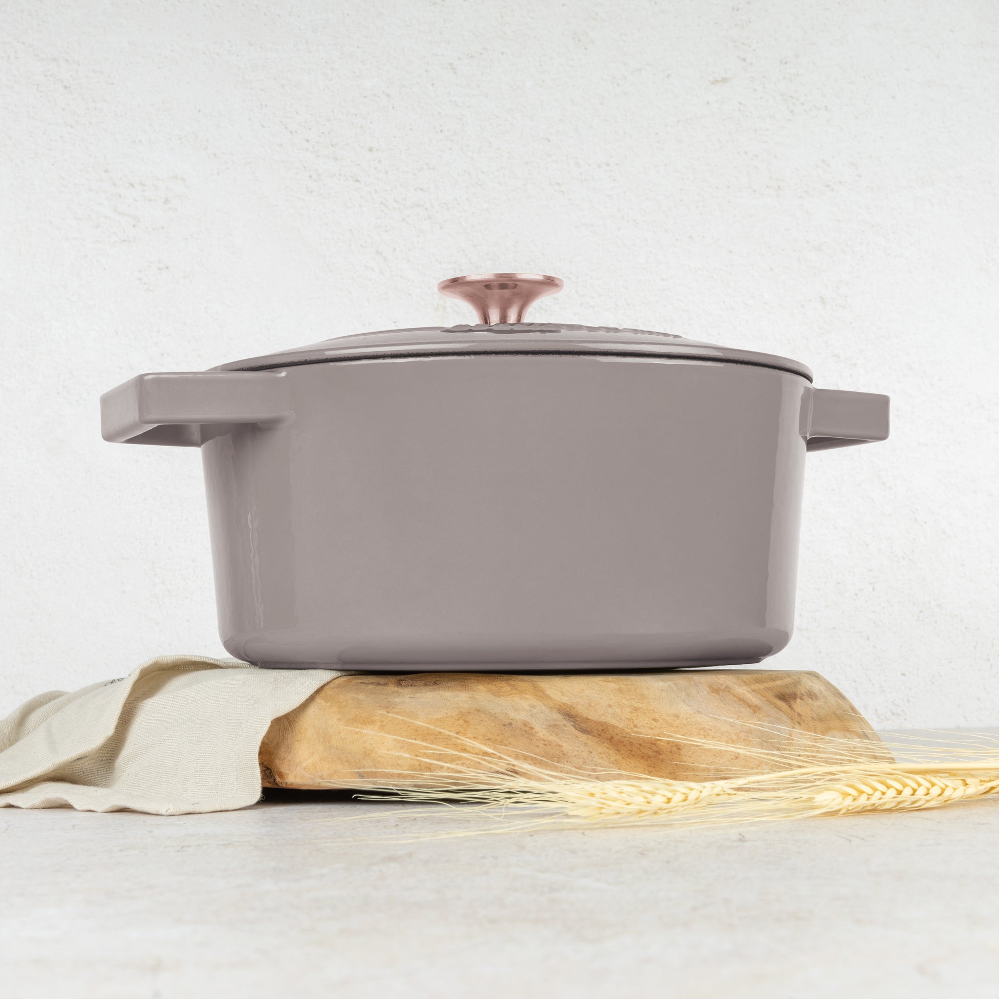 Berlinger Haus 24cm Cast Iron Casserole – Taupe