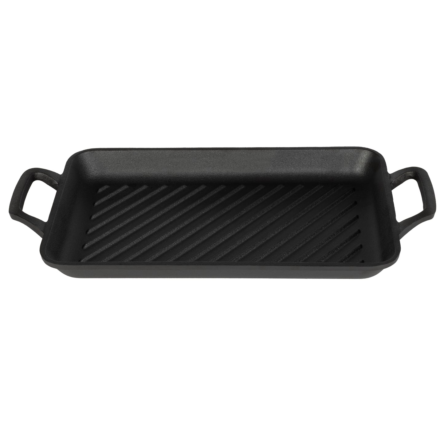 Berlinger Haus 33cm Cast Iron Rectangle Grill Plate - Matte Black