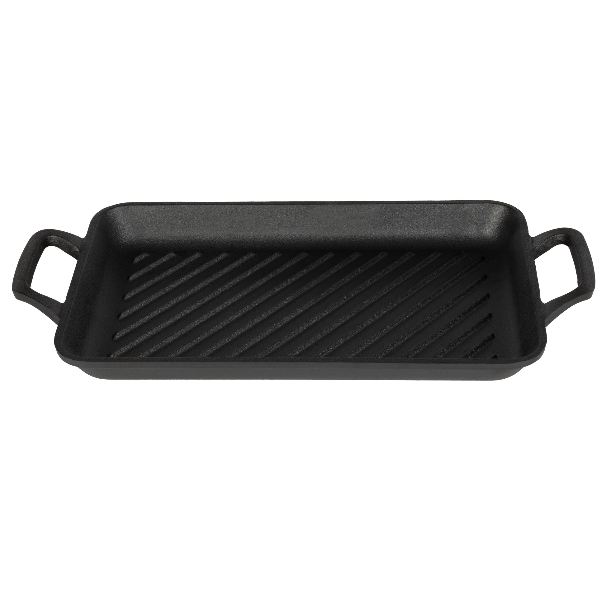 Berlinger Haus 33cm Cast Iron Rectangle Grill Plate - Matte Black