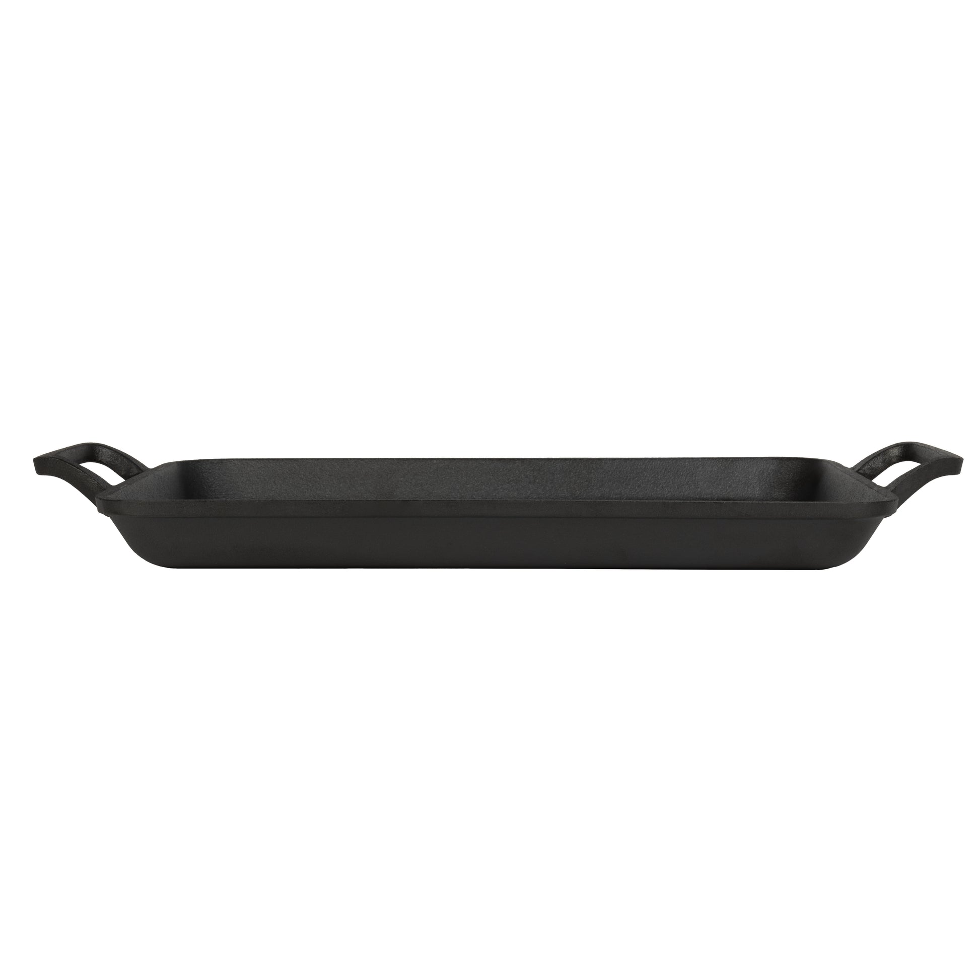 Berlinger Haus 33cm Cast Iron Rectangle Grill Plate - Matte Black