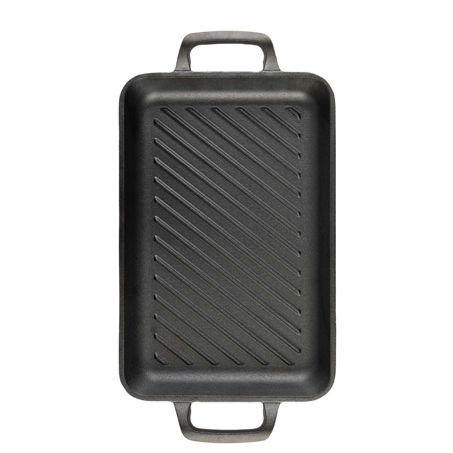 Berlinger Haus 33cm Cast Iron Rectangle Grill Plate - Matte Black