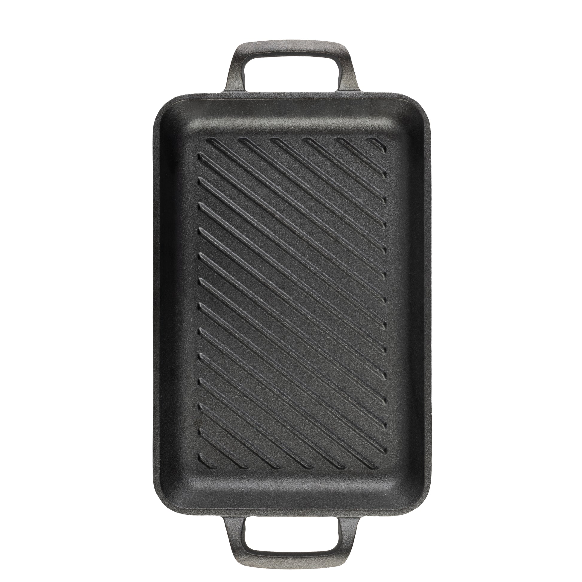 Berlinger Haus 33cm Cast Iron Rectangle Grill Plate - Matte Black