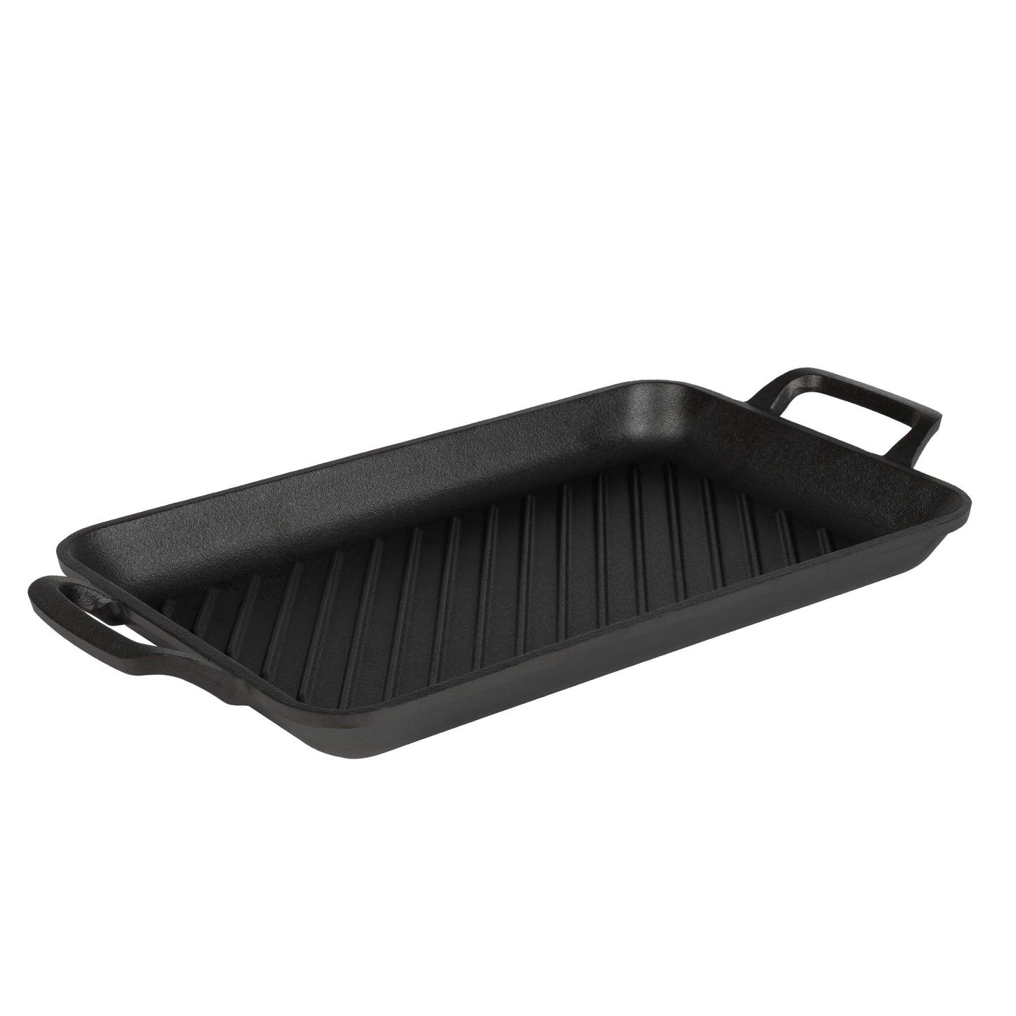 Berlinger Haus 33cm Cast Iron Rectangle Grill Plate - Matte Black