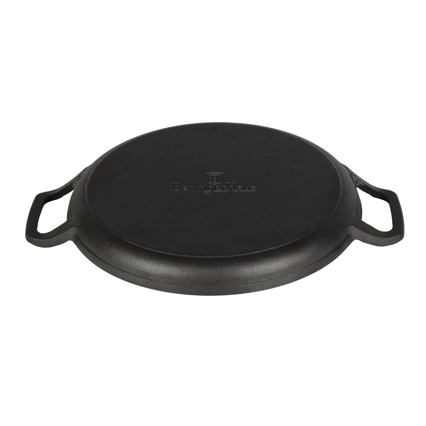 Berlinger Haus 33cm Cast Iron Round Grill Plate Pan - Matte Black
