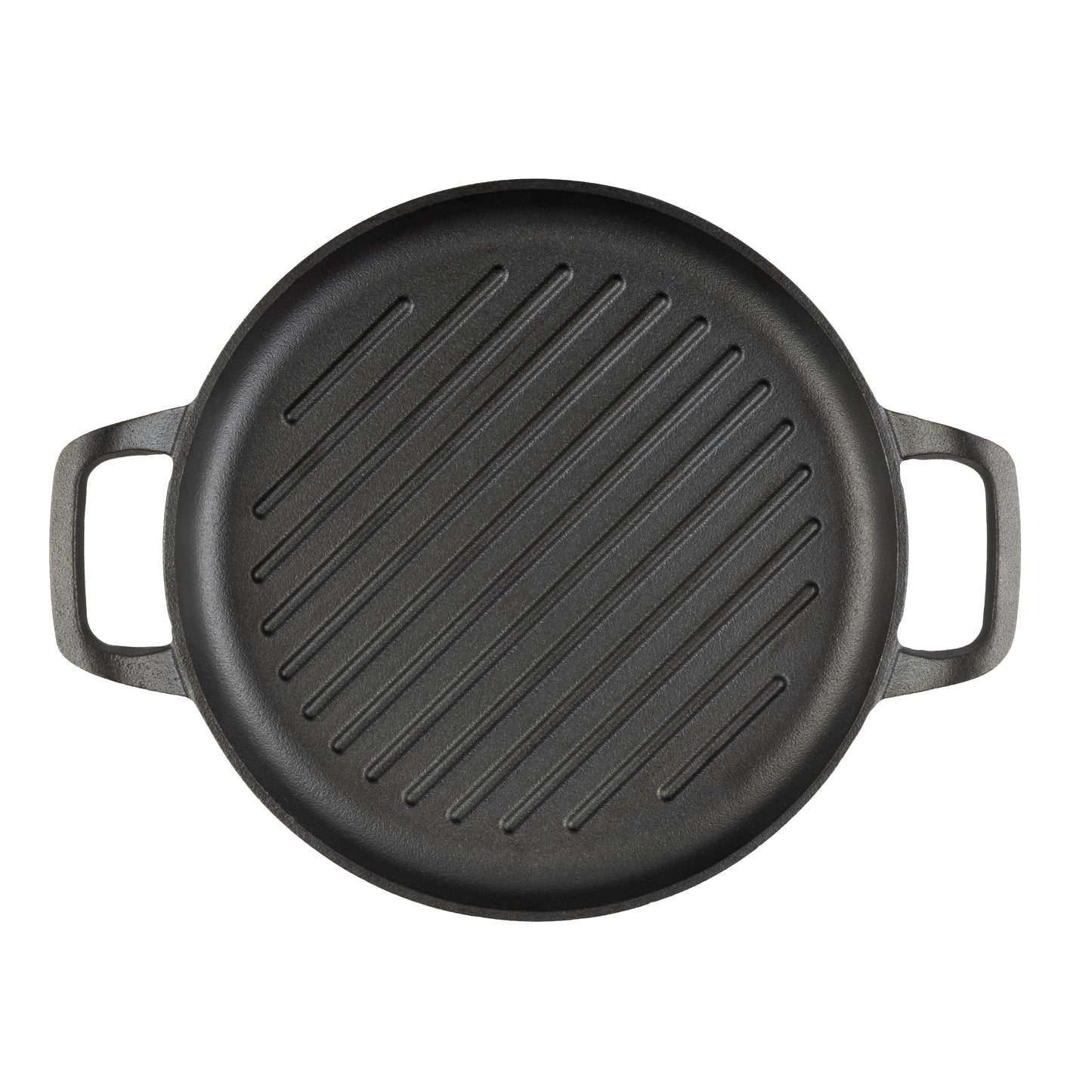 Berlinger Haus 33cm Cast Iron Round Grill Plate Pan - Matte Black