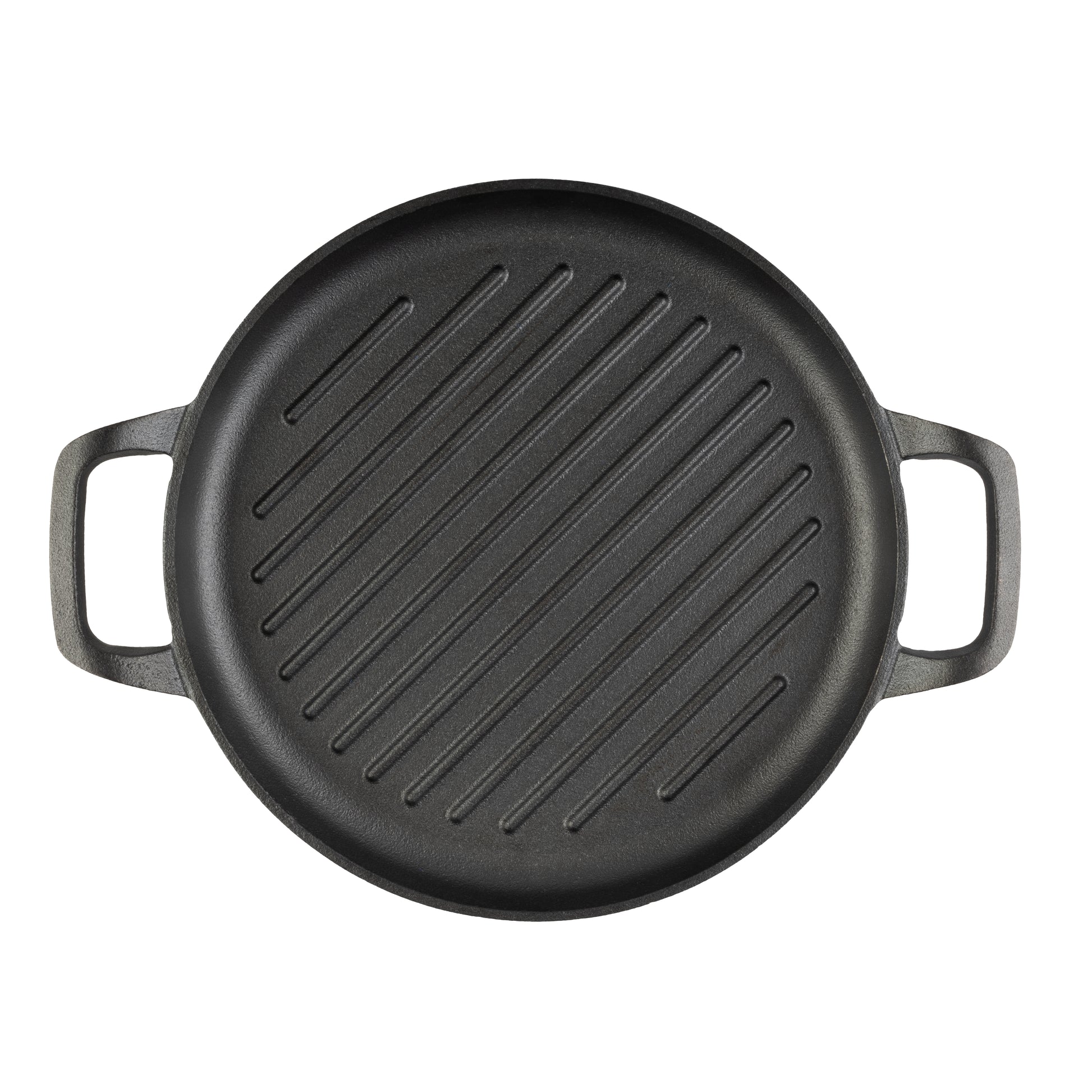 Berlinger Haus 33cm Cast Iron Round Grill Plate Pan - Matte Black