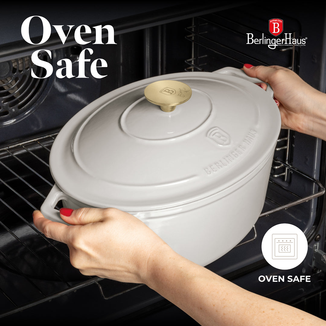 Berlinger Haus 30cm Cast Iron Oval Roaster – Sahara