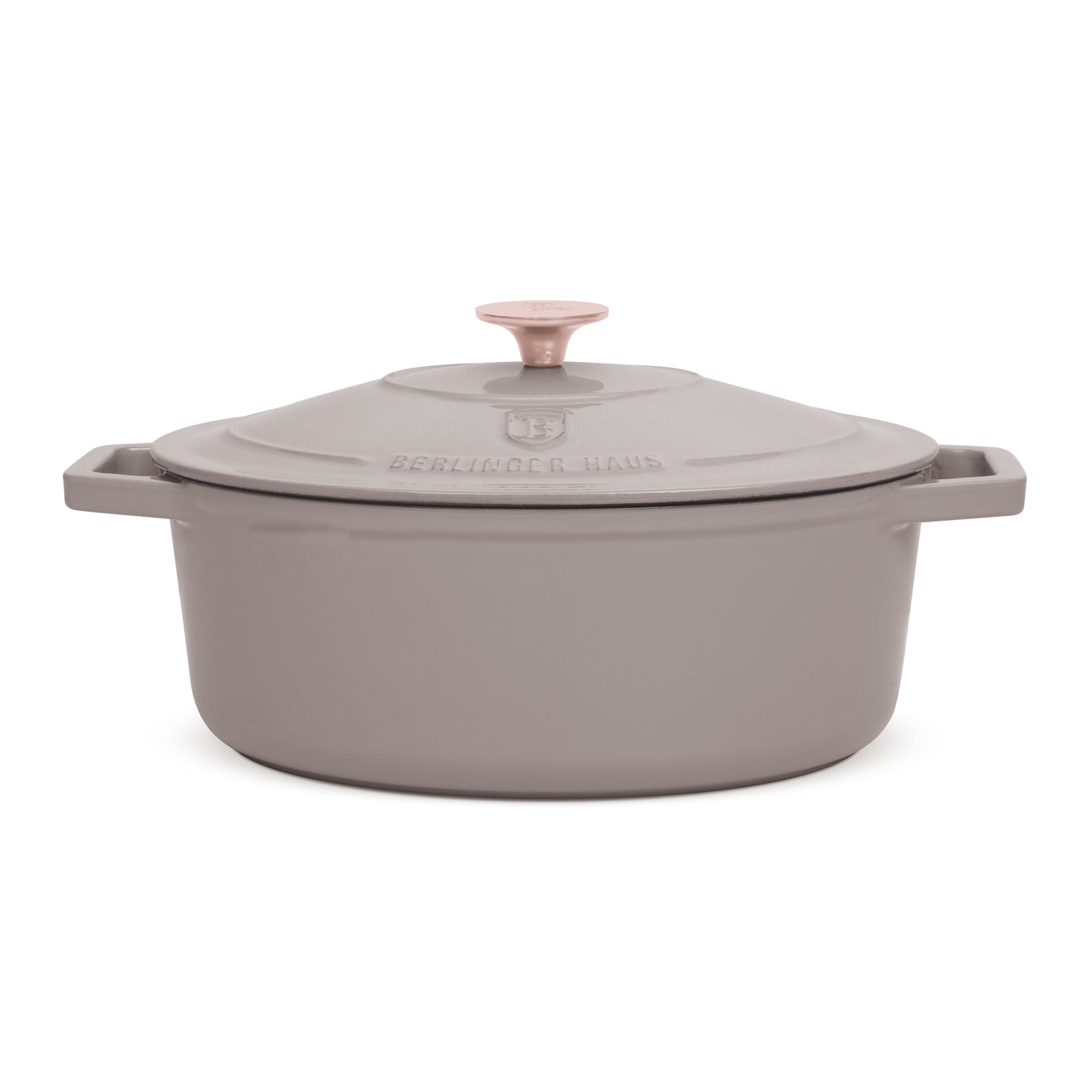 Berlinger Haus 30cm Cast Iron Oval Roaster – Taupe