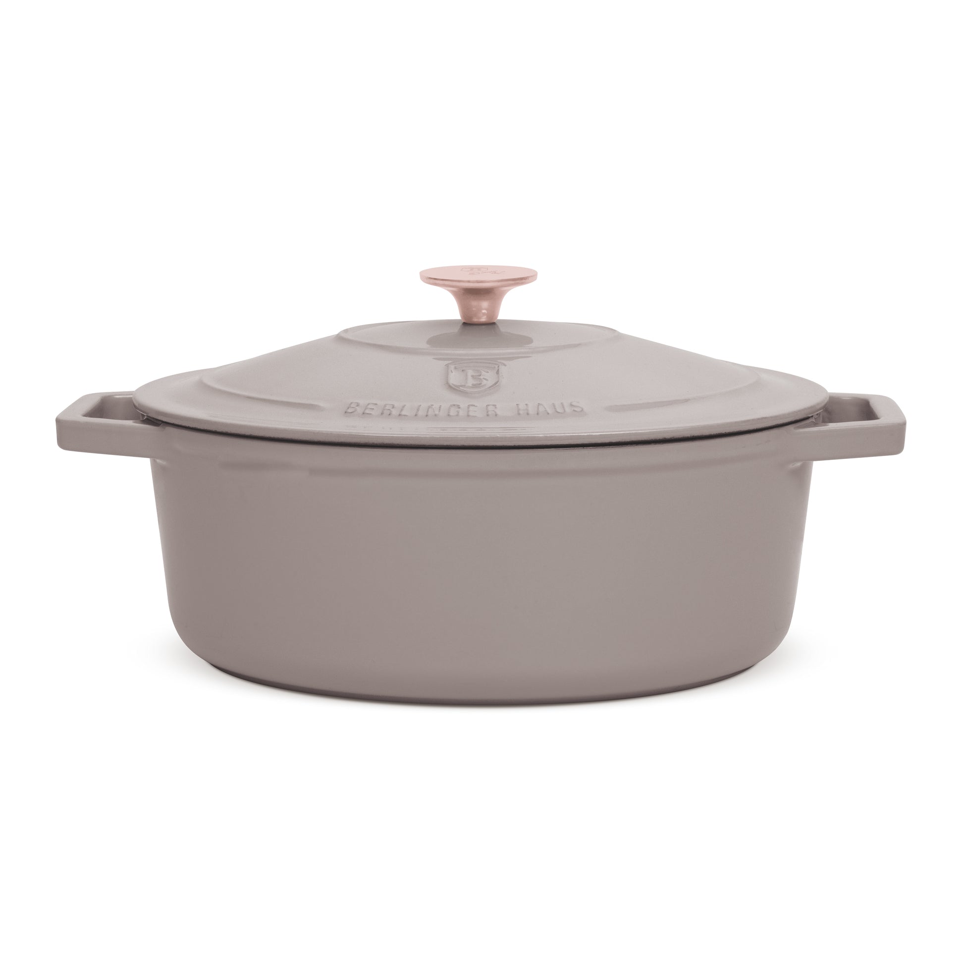 Berlinger Haus 30cm Cast Iron Oval Roaster – Taupe