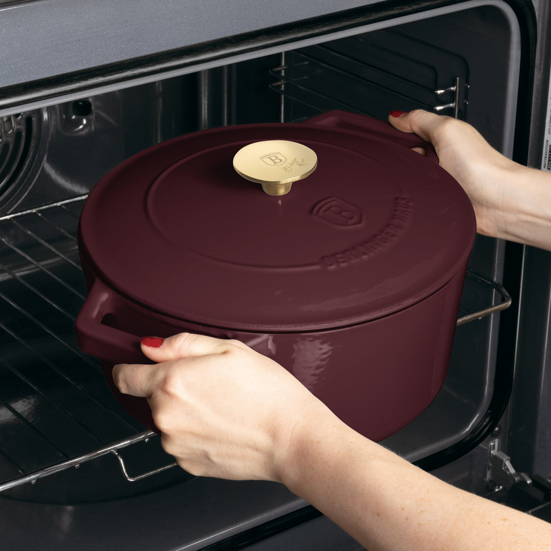 Berlinger Haus 24cm Cast Iron Casserole - Leonardo