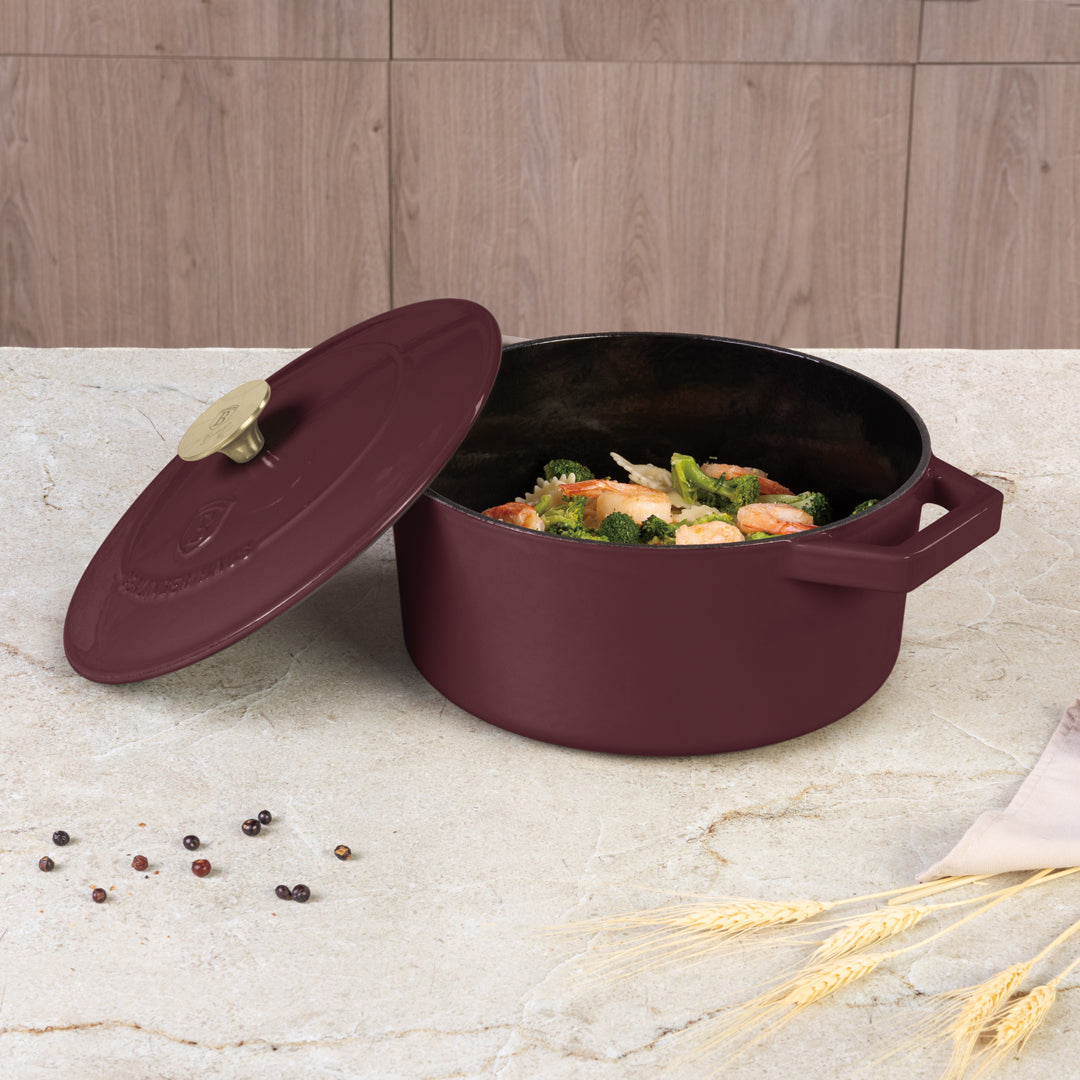 Berlinger Haus 24cm Cast Iron Casserole - Leonardo