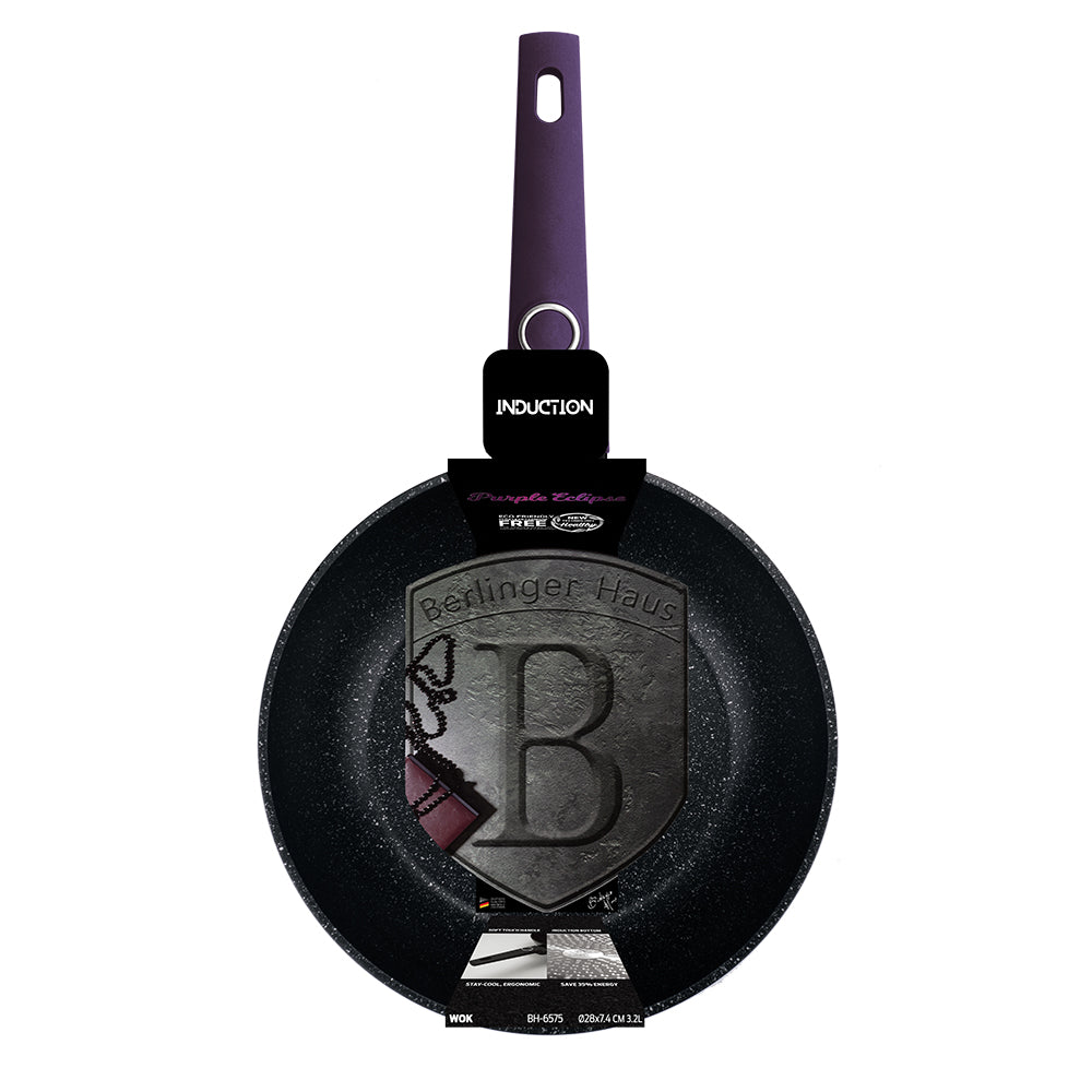 Berlinger Haus 28m Titan Coating Wok - Purple Eclipse Collection