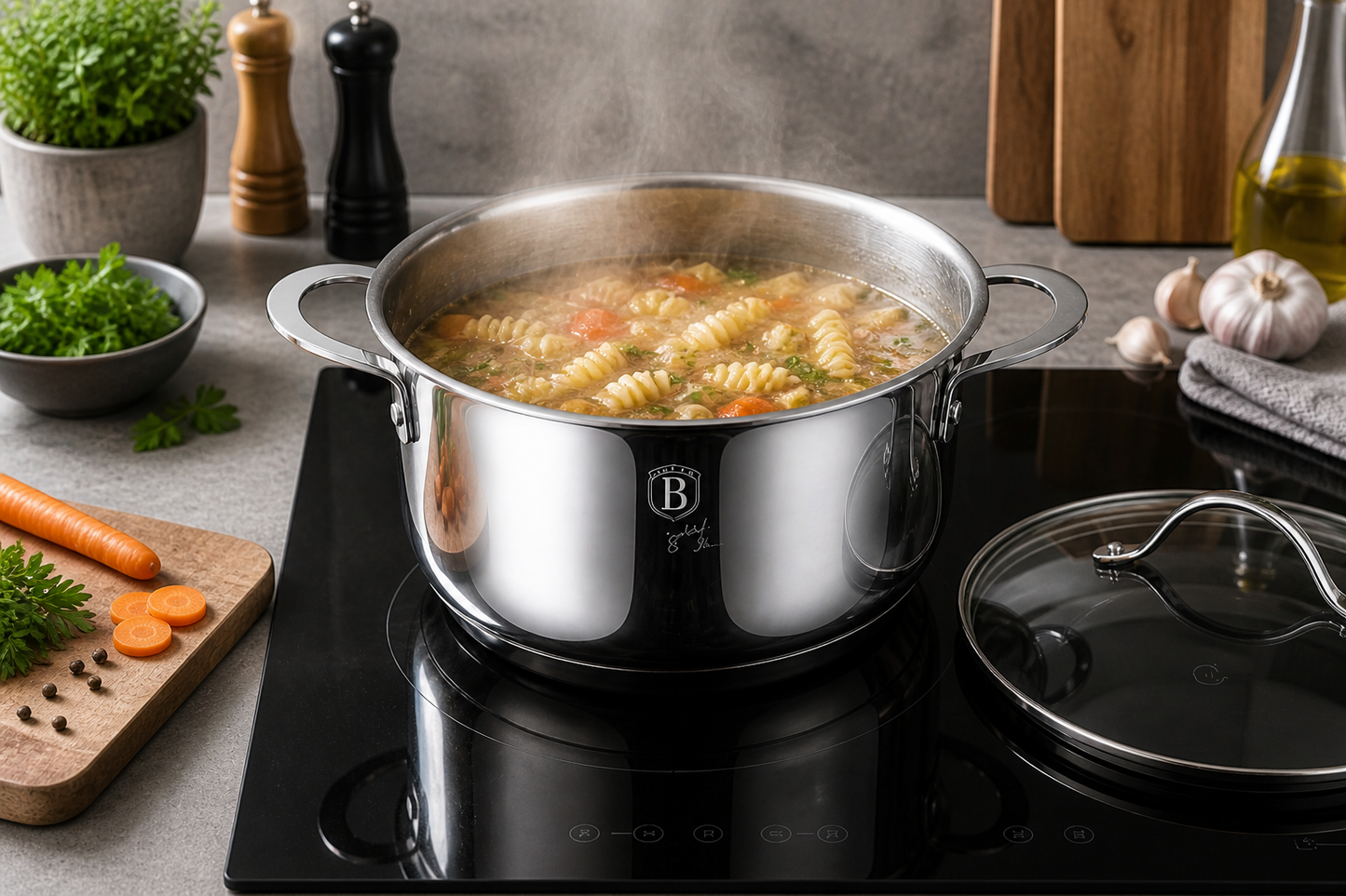 Berlinger Haus 6-Piece Stainless Steel Cookware Set - Silver Jewellery