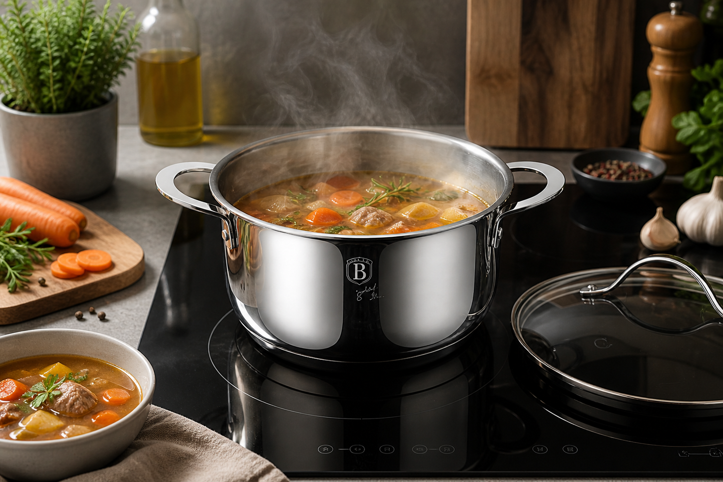 Berlinger Haus 6-Piece Stainless Steel Cookware Set - Silver Jewellery